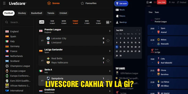 Khái niệm livescore là gì?